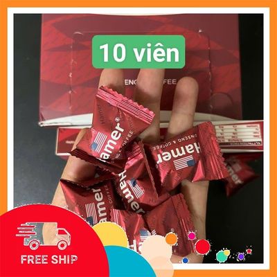(Che Tên Khi Giao) Combo 10 viên kẹo hamer mỹ chính hãng, cực mạnh, giúp cương cứng lâu cả tiếng, che tên Cao Cấp Bảo Đảm