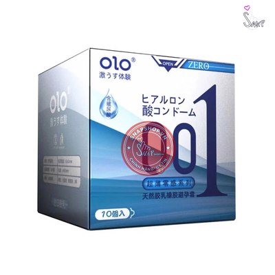 (Snapshop) Bao cao su OLO 0.01 Zero Blue - Siêu mỏng, nhiều gel - Hộp 10 cái Chính Hãng