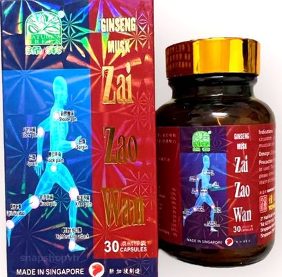 Viên uống Tái tạo hoàn Ginseng Musk Zai Zao Wan hỗ trợ đau nhức xương khớp - Sản Phẩm Xuất Xứ Singapore - Hộp 30 Vi