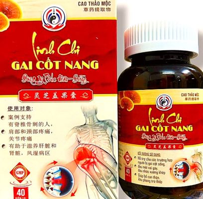 Viên uống đau nhức xương khớp, tê bì chân tay Cao thảo mộc Linh chi gai cốt nang - Hỗ Trợ Tê Bì Chân Tay, Tự Nhiên, 40