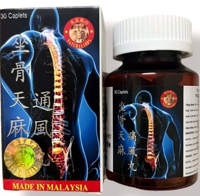 Viên Uống Đau Nhức Xương Khớp Tọa Cốt Thiên Ma Thống Phong Hoàn Malaysia - Hỗ Trợ Viêm Khớp, Đau Lưng - Hộp 30 Viên -