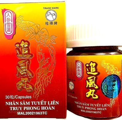 Viên uống đau nhức xương khớp Nhân Sâm Tuyết Liên Truy Phong Hoàn hỗ trợ đau lưng, viêm sưng khớp xương và các ch