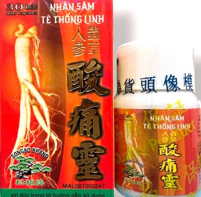 Viên uống đau nhức xương khớp Nhân Sâm Tê Thống Linh - Loại xịn - Hộp 30 Viên - Xuất xứ Malaysia - Mã 1530 - Loại xịn