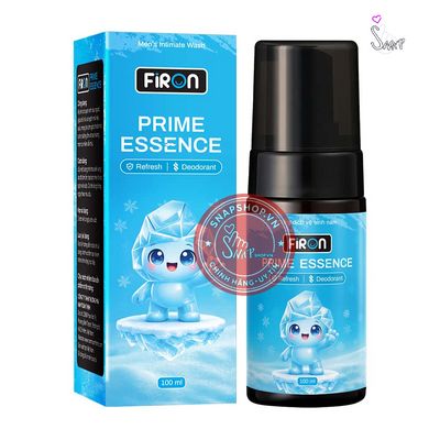 Dung dịch vệ sinh nam Firon Prime Essence 100ml - Dạng bọt, hương bạc hà tươi mát Chính Hãng