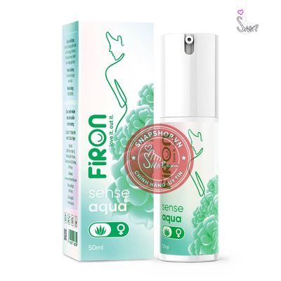 Gel bôi trơn Firon Sense Aqua - Se khít âm đạo và tăng khoái cảm nữ, tinh chất lô hội - Chai 50ml Chính Hãng
