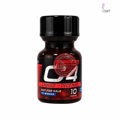 Chai hít tăng khoái cảm Popper PWD USA C4 Red - Chai 10ml Chính Hãng