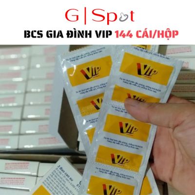 Bao Cao Su Gia Đình Vip Plus, Bao Cao Su Khách Sạn Giá Rẻ - 144 Cái