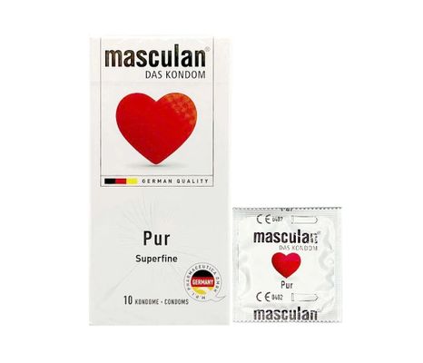 Bao Cao Su Masculan Pur Chính Hãng – Siêu Mỏng, Có Mùi Thơm