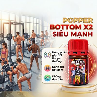 Chai hít Popper 40ml dành cho bot , cực mạnh gấp x2 ,phê tận mây xanh 