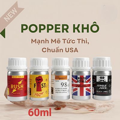 Popper khô 60ml, lấy ngẫu nhiên, dòng cao cấp siêu mạnh, che tên sp 