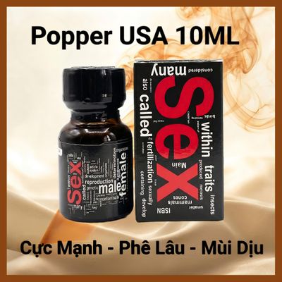 Popper 10ml , cho ng lờn, kích thích mạnh mẽ, phê lâu hơn, mùi hương dịu, dễ hít 