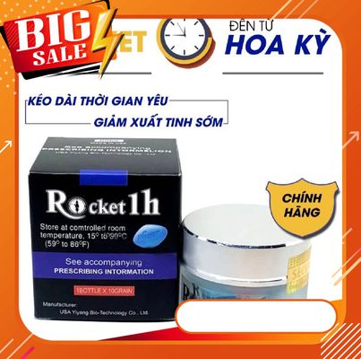 [ CỰC MẠNH ] Rocket 1h Chính hãng Mỹ tăng cường sinh lý nam giới hộp 10v