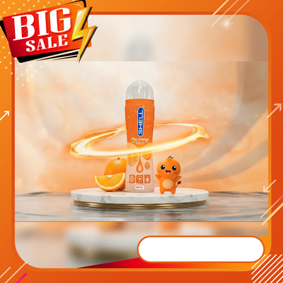 ɡel bôi trơn hương cam Shell Play Orange - Chai 100ml | ɡunSHOP VIỆT NAM