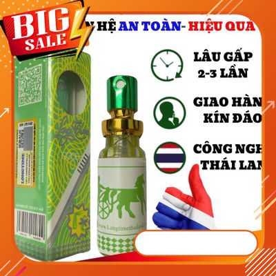 [HCM]Chai xit LongTime kéo dài thời gian (xanh)