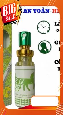 Chai Xịt Kéo Dài Quan Hệ LONGTIME 5ml chống xuất  tính  sớm kéo dài thời gian quan hệ