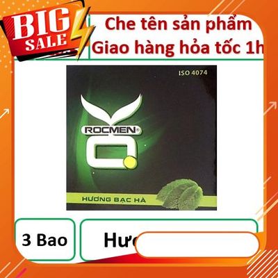 Bao cao su OK ROCMEN HƯƠNG BẠC HÀ - hộp 3 cái