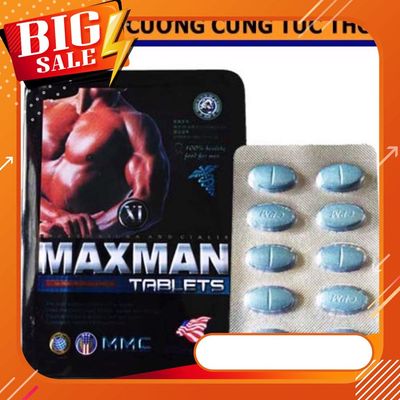 Maxman Tablets Hộp 10 viên- Viên uống hỗ trợ tăng cường sinh lý Mỹ 