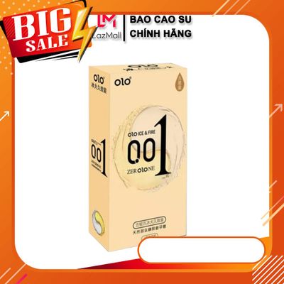 Bao Cao Su OLO Ice Fire Gel Lửa Băng 10 Bao – Siêu Mỏng 0.01mm Chân Thật, Cảm Giác Nóng Lạnh Kích Thích Đôi Lứa
