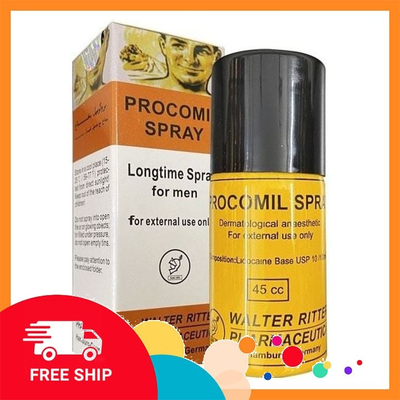 (Che Tên Khi Giao) Chai Xịt Procomil Spray 45ml – Giải Pháp Kéo Dài Thời Gian Quan Hệ Chuẩn Đức (Mua 1 chai dùng cả năm) - Hàng Mới Về