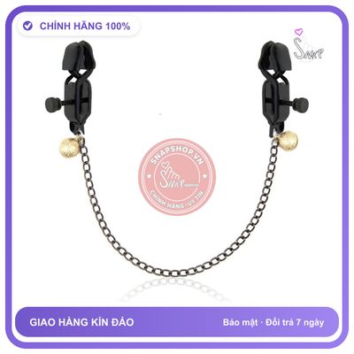 (Che Tên) Kẹp Đầu Vú Inox Có Chuông Điều Chỉnh Mức Độ Kẹp - Snapshop