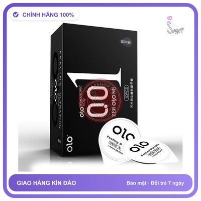 (Che Tên) Bao cao su siêu mỏng OLO 0.01mm hộp 10 cái Cao Cấp Bảo Đảm