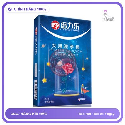 (Che Tên) Bao Cao Su Cho Nữ Siêu Mỏng Female Condom - 2 Chiếc Cao Cấp Bảo Đảm