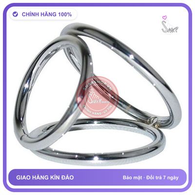 (Che Tên) Vòng Inox 3 Nhánh Hộp Trắng Kín