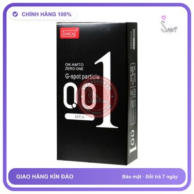 (Che Tên) Bao cao su Juncai 001 mỏng, có gai mang lại cảm giác mới lạ, Hộp 10 bao - Snapshop