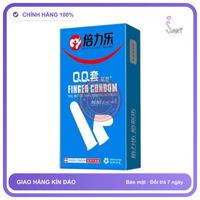 (Che Tên) Bao Cao Su Ngón Tay Finger Condom - Hộp 10 Chiếc Giao Nhanh Toàn Quốc