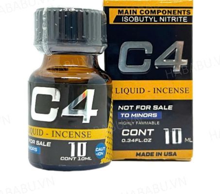 Popper C4 10ml USA , Dòng Mạnh Phê Lâu Cho Ng Lờn,Tác Dụng Nhanh Tức Thì 