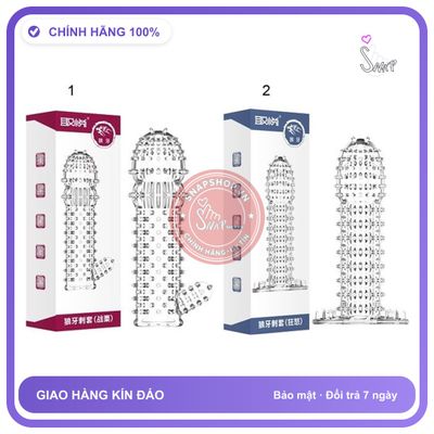 (Che Tên) Bao cao su đôn dên gai Aichao Chuẩn Auth