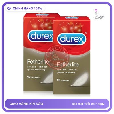 (Che Tên) Combo 2 hộp Bao cao su Durex Fetherlite Ultima 24 cái Giao Nhanh Toàn Quốc