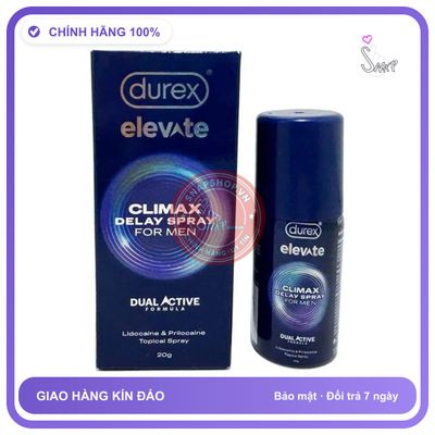 (Che Tên) Xịt cao cấp Durex Elevate Climax Spray 20g Chuẩn Auth