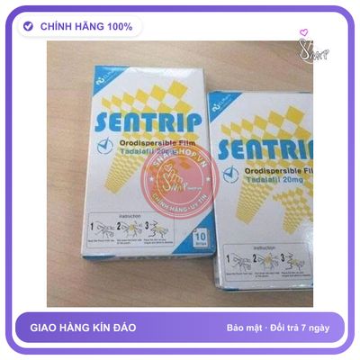 (Che Tên) Hộp 10 Tem Ngậm Sentrip Hỗ trợ Nam giới Bảo Mật Tuyệt Đối