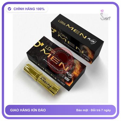 (Che Tên) Xịt LORA MEN PLUS cao cấp nam (5 ml) Xịt Nhanh Tiện Lợi Mang Theo 359676 Hộp Trắng Kín