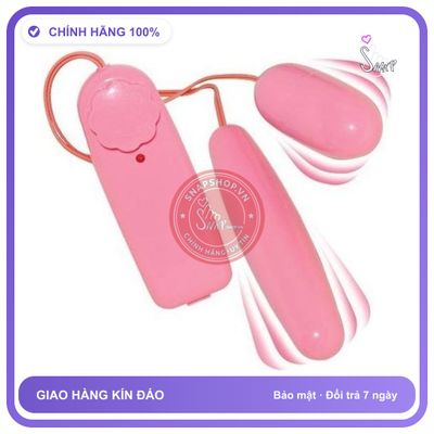 (Che Tên) trứng rung tình yêu 2 đầu nhựa Cao Cấp Bảo Đảm