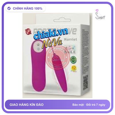 (Che Tên) Máy massage Tình Yêu Pretty Love Harriet Baile 1 Đầu 12 Chế Độ Bảo Mật Tuyệt Đối