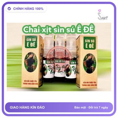 (Che Tên) Xịt Sìn Sú Ê ĐÊ 3ml Việt Nam Dùng 20 lần Bảo Mật Tuyệt Đối