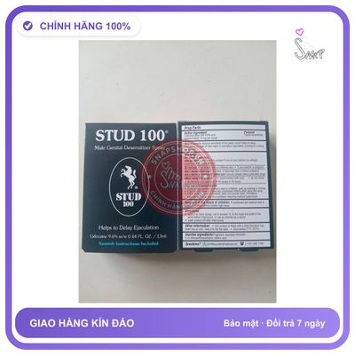 (Che Tên) (mẫu mới)Xịt kéo dài thời gian quan hệ Stud 100 chính hãng, Chai 10ml Bảo Mật Tuyệt Đối