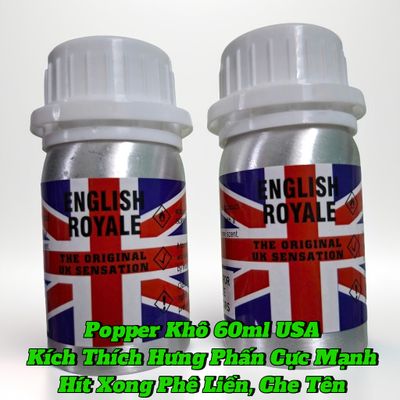 Popper Khô 60ml USA, Dòng Cực Mạnh, Phê Lâu Cho Ng Lờn, Hít Xong Phê Liền, Che Tên