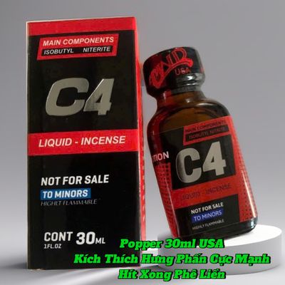 Popper 30ml USA, Hàng Chính Hãng, Tác Dụng Cực Mạnh, Hít Xong Phê Liền 