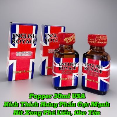 Popper mỹ 30ml, Kích Thích Hưng Phấn Cực Mạnh, Hít Xong Phê Liền, Che Tên 