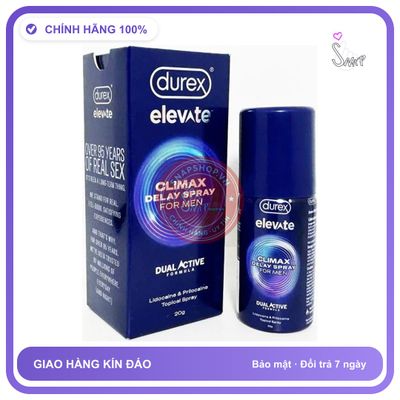 (Che Tên) Xịt chống xuất tinh sớm Durex Elevate Climax Delay Spray Giao Nhanh Toàn Quốc