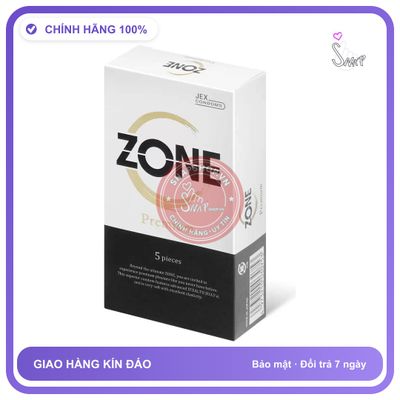 (Che Tên) Bcs 0.01 Siêu Mỏng Có Gel Tàng Hình Jex Zone Premium H5 Chuẩn Auth