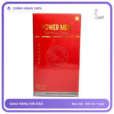(Che Tên) Bao cao su Size Nhỏ 49mm Power Men Tighter Closer Giao Nhanh Toàn Quốc