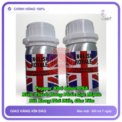 (Che Tên) Popper Khô 60ml USA, Dòng Cực Mạnh, Phê Lâu Cho Ng Lờn, Hít Xong Phê Liền, Che Tên Hỗ Trợ 24/7