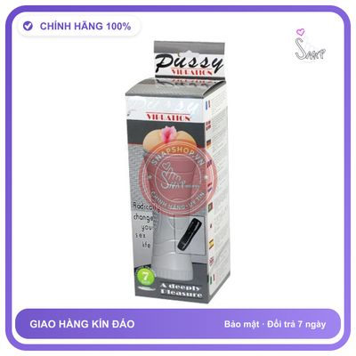 (Che Tên) máy massage Âm đạo giả cao cấp, Cốc cho nam âm đạo giả 7 CHẾ ĐỘ PUSSY hàng chính hãng tặng kèm pin và gel bôi Chuẩn Auth
