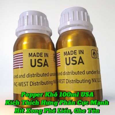Popper Khô Mỹ 100ml, Dòng Cực Mạnh,Gây Ảo Giác, Hít Xong Phê Tức Thì 