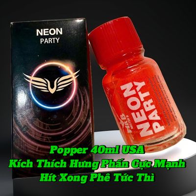 Popper 40ml USA, Mẫu Mới, Kích Thích Cực Mạnh, Hít Xong Phê Liền, Che Tên 