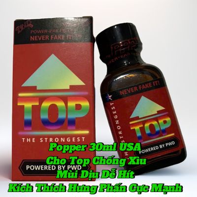 Popper 30ml USA, Cho Top, Chống Xìu, Hỗ Trợ Cương Cứng, Kích Thích Hưng Phấn Cực Mạnh, Hít Xong Phê Ngay